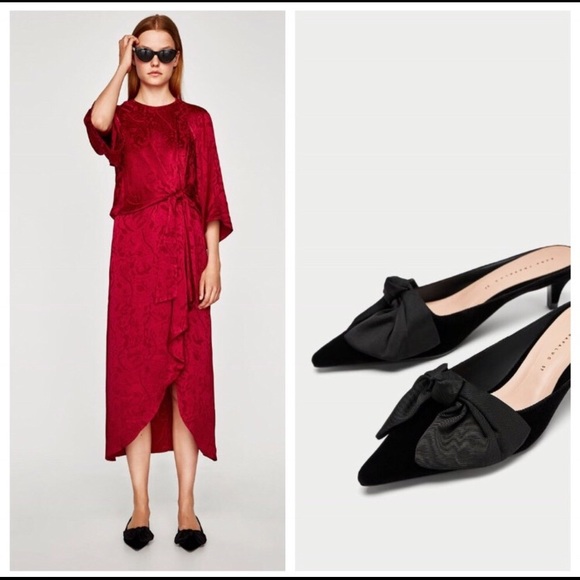 Zara Kitten Heel Mules - Picture 3 of 7